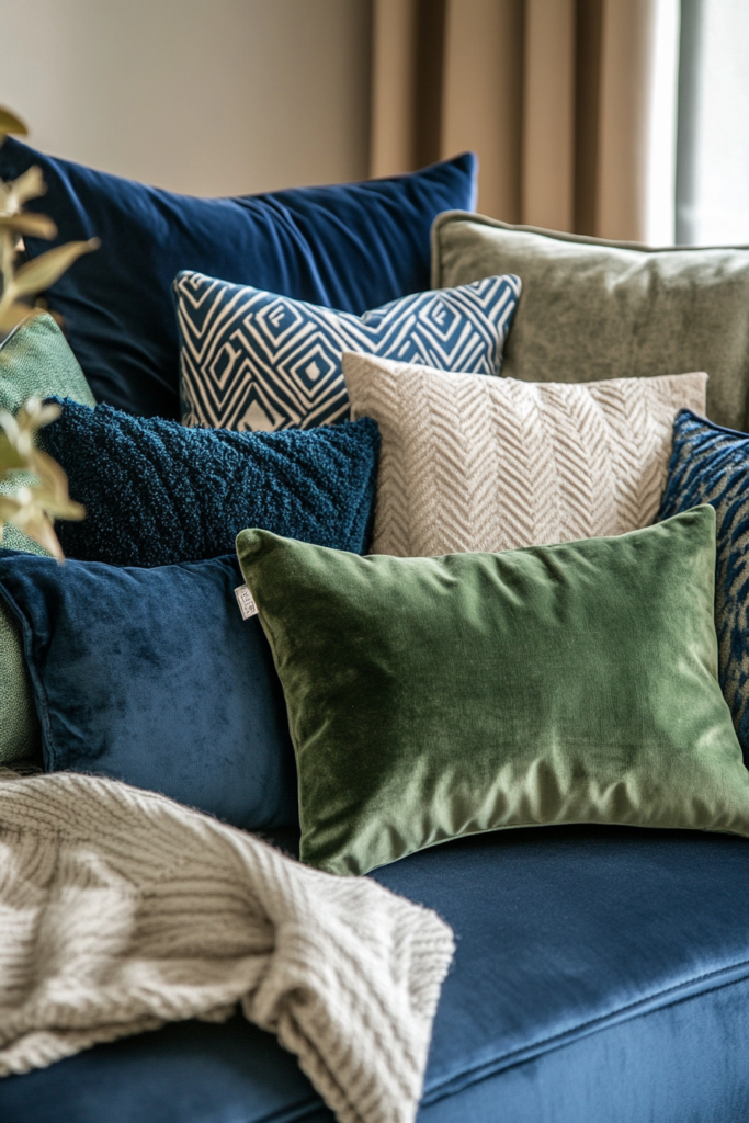8. Throw Pillows: Splash of Comfort