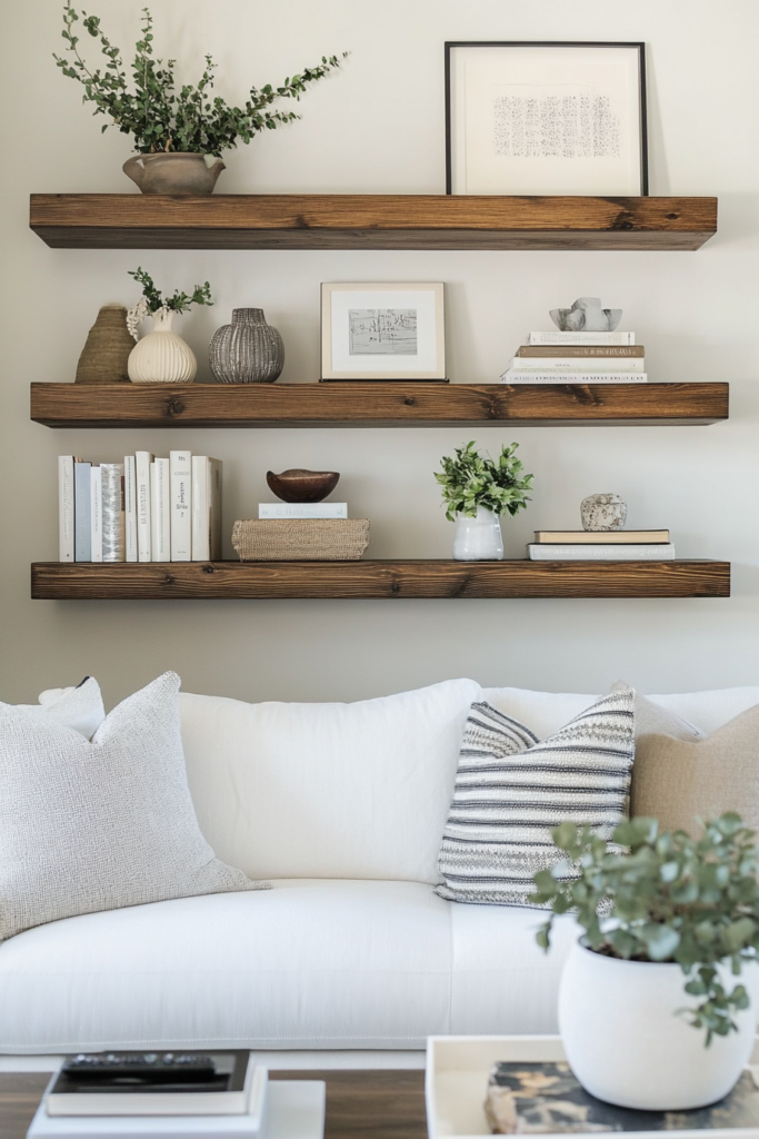 9. Floating Shelves
