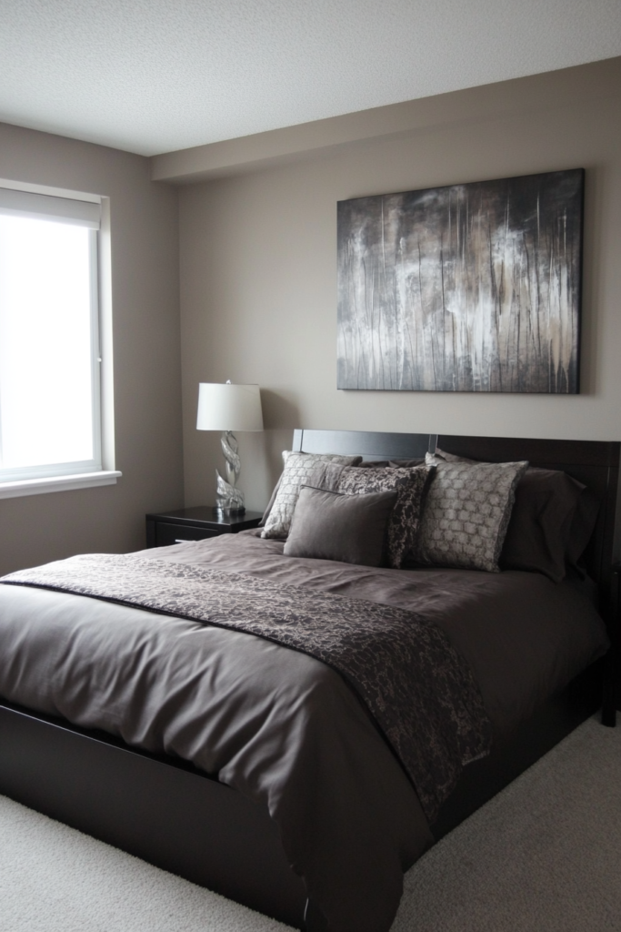 9. Modern Sophistication: Greige and Espresso