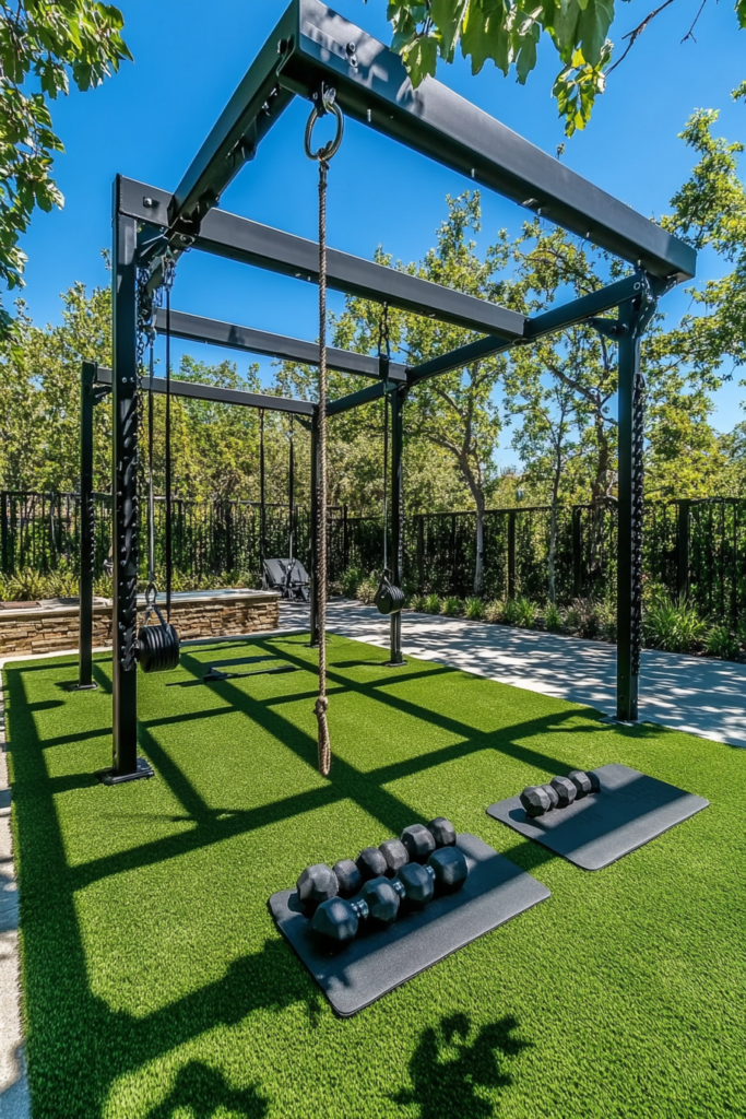 9. Outdoor Home Gym