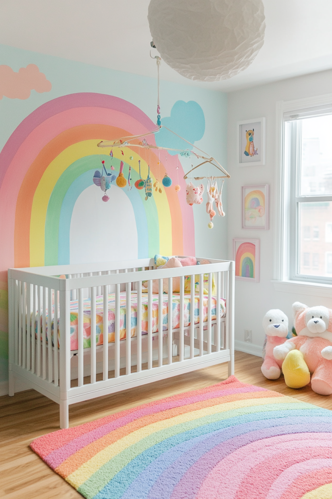 Rainbow-Themed Nursery