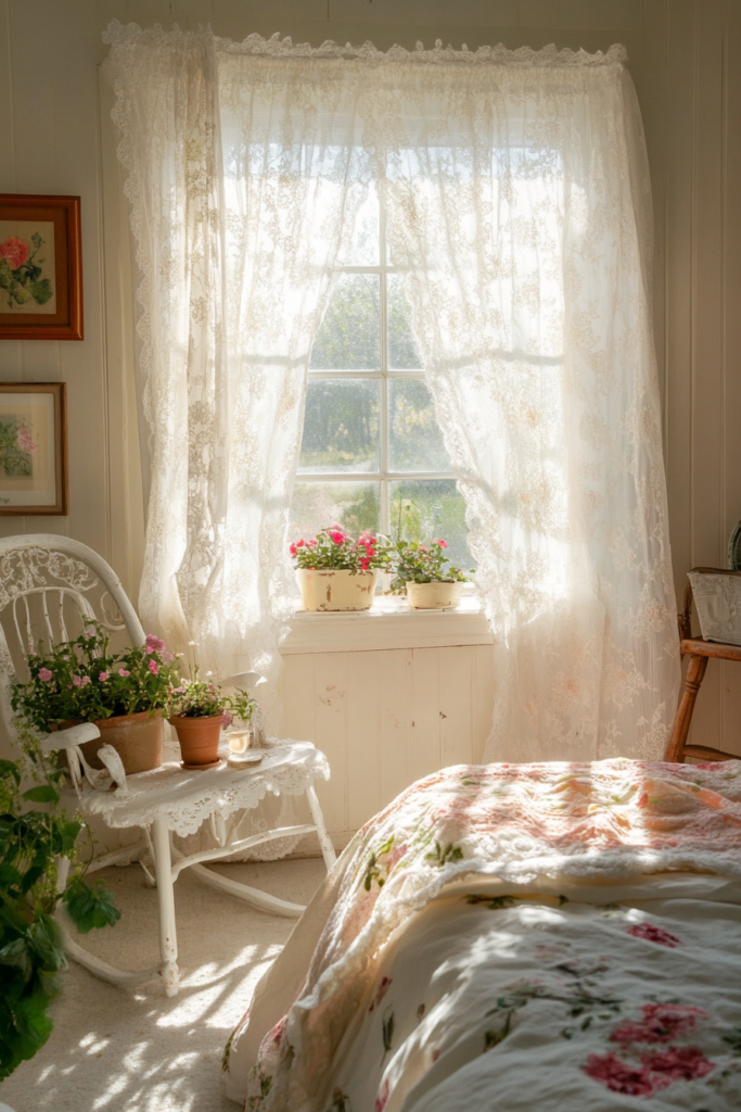 Ruffled or Lace Curtains