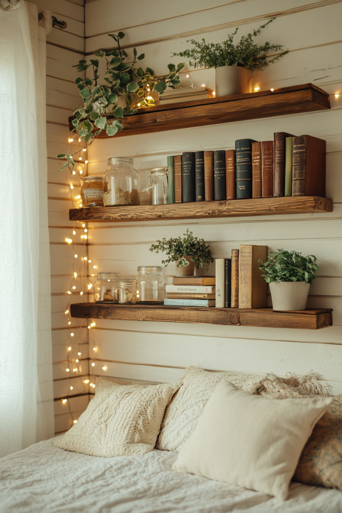 Wooden Floating Shelves