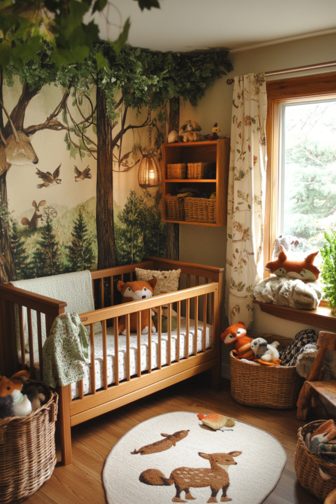 Woodland-Themed Nursery