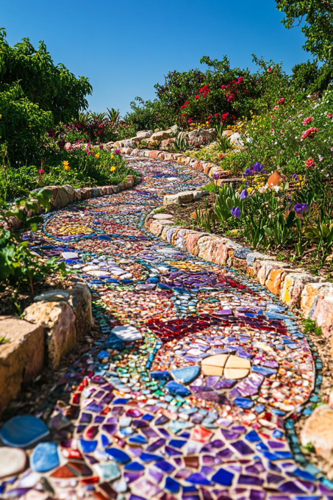 1. Add a Colorful Mosaic Pathway