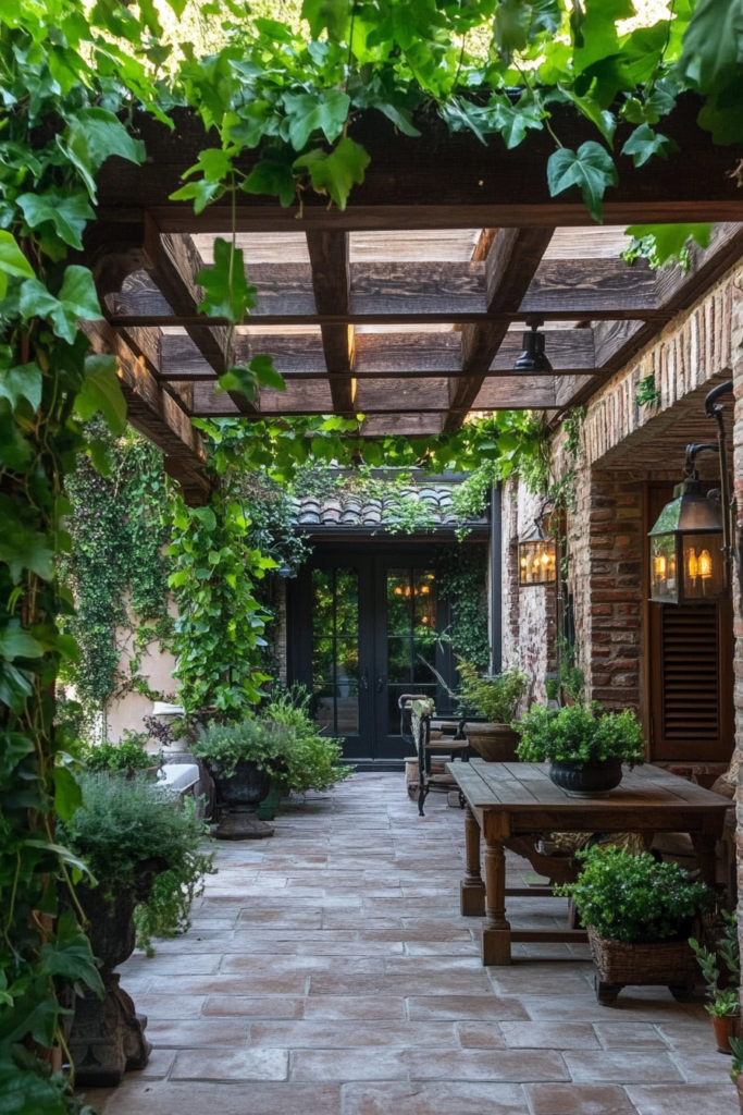 1. Open-Air Roof with Lush Greenery