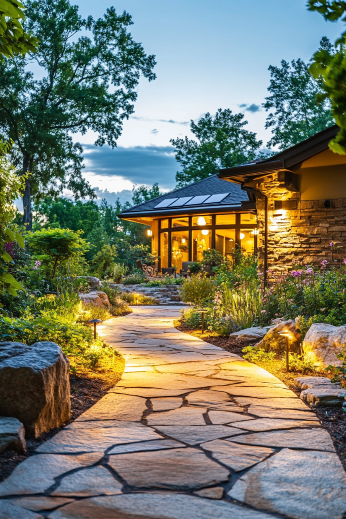 1. Solar-Powered LED Path Lights