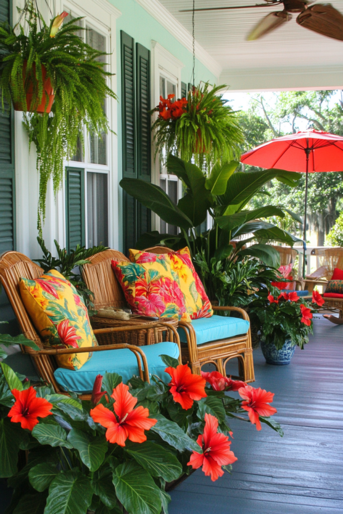 10. Go Bold with Tropical Flowers