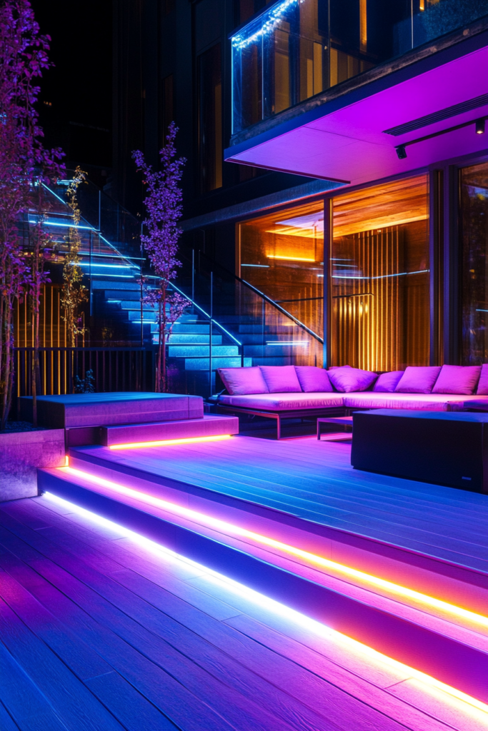 10. LED Strip Lights: Sleek and Modern