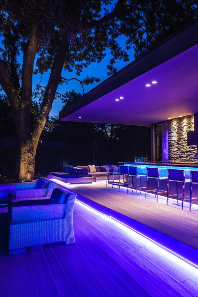 10. LED Strip Lights for a Modern Look