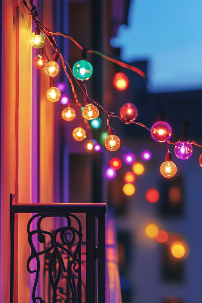 11. Globe Lights for a Playful Glow