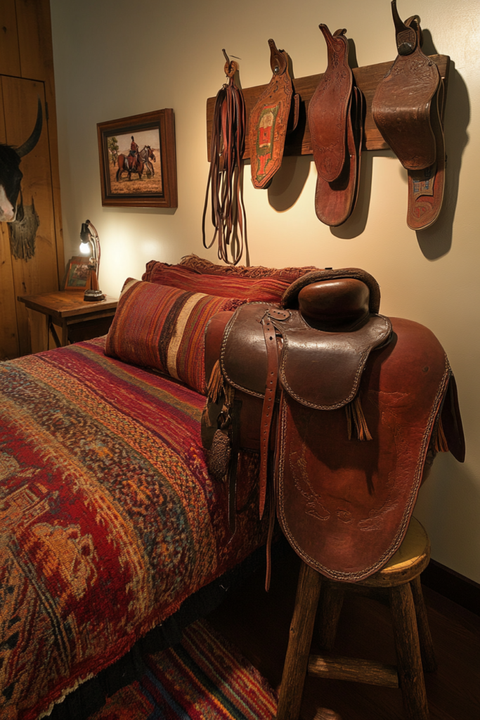 11. Use Saddle Decor for Authentic Touches