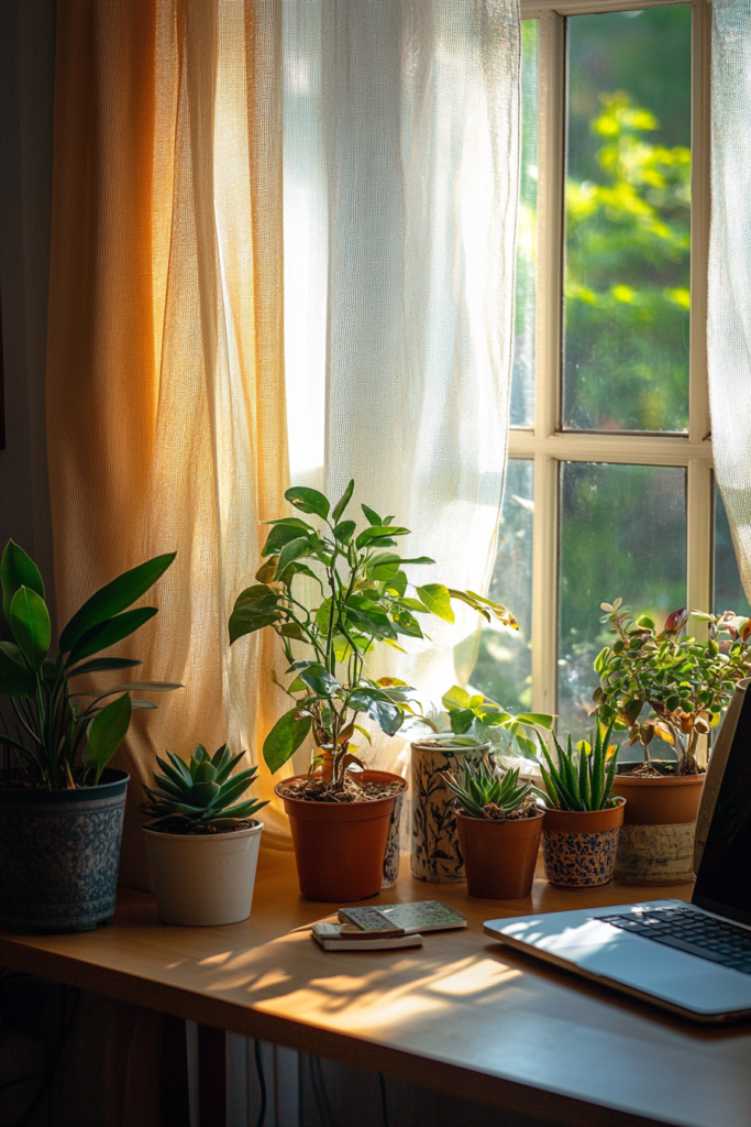 12. Add Plants to Your Windowsill