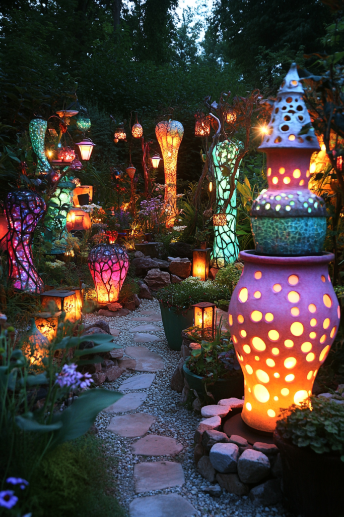 12. Decorative Garden Lighting: Add Style and Fun