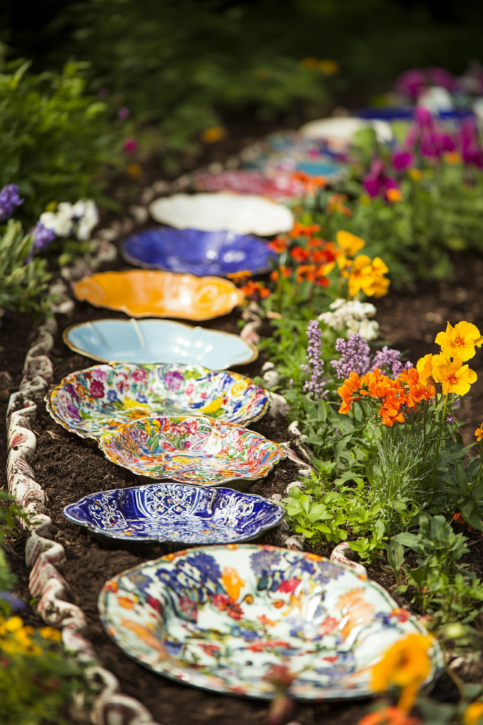12. Repurposed Plates and Dishes