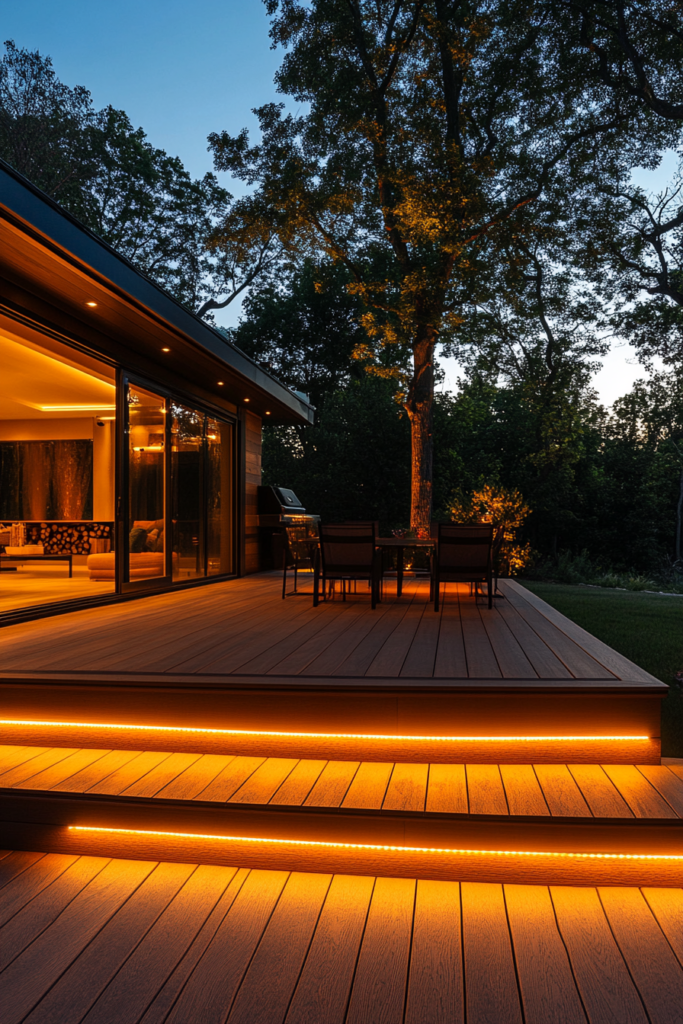 12. Rope Lighting Around the Perimeter