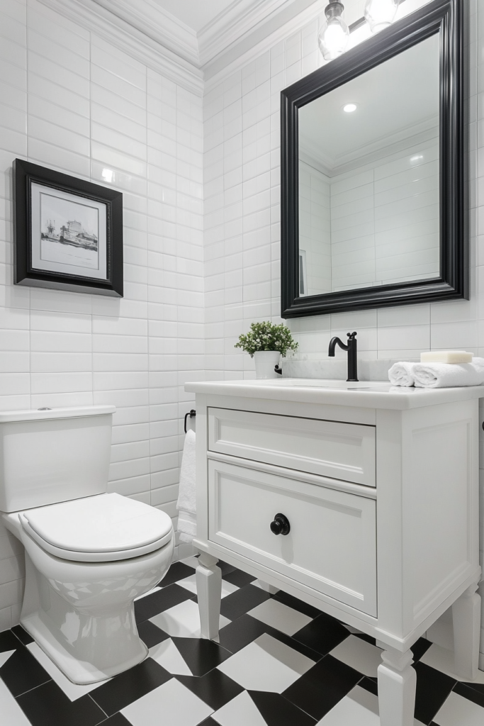 13. Checkerboard Tile for Floors or Walls