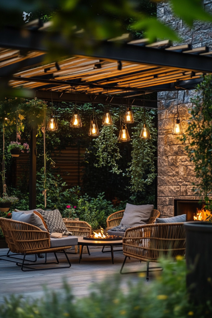 13. Hanging Pendant Lights: A Cozy, Intimate Glow