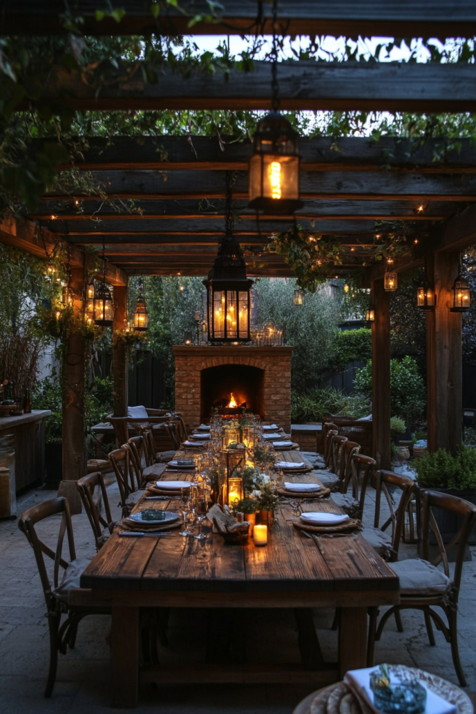 13. Outdoor Dining Pergola