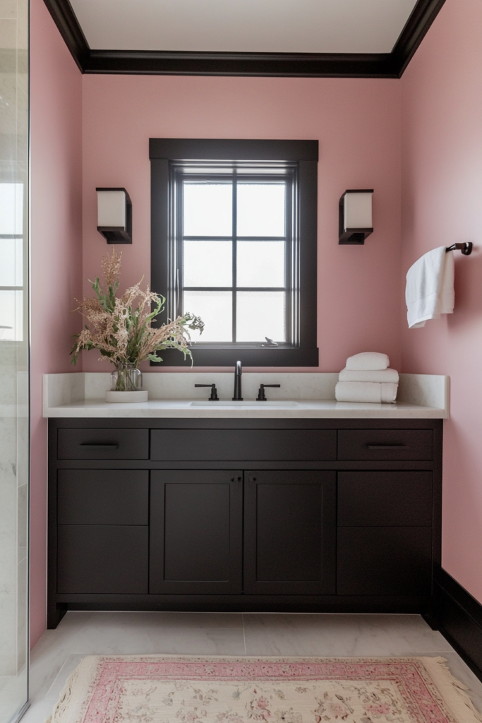 13. Pink and Black Contrast