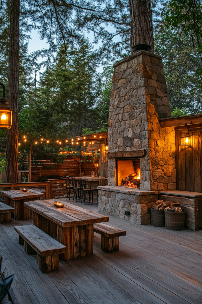 13. Rustic Wooden and Metal Combos