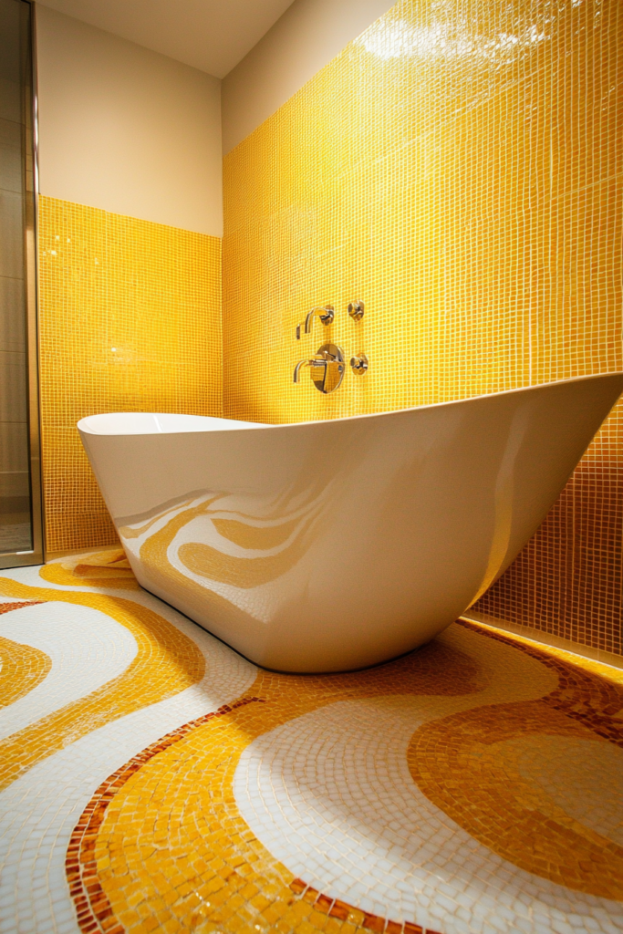 13. Sunshine-Inspired Mosaic Accents