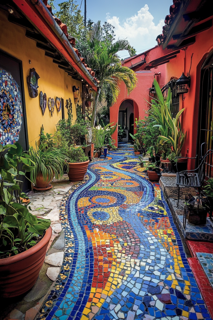 13. Tile Mosaic Pathway