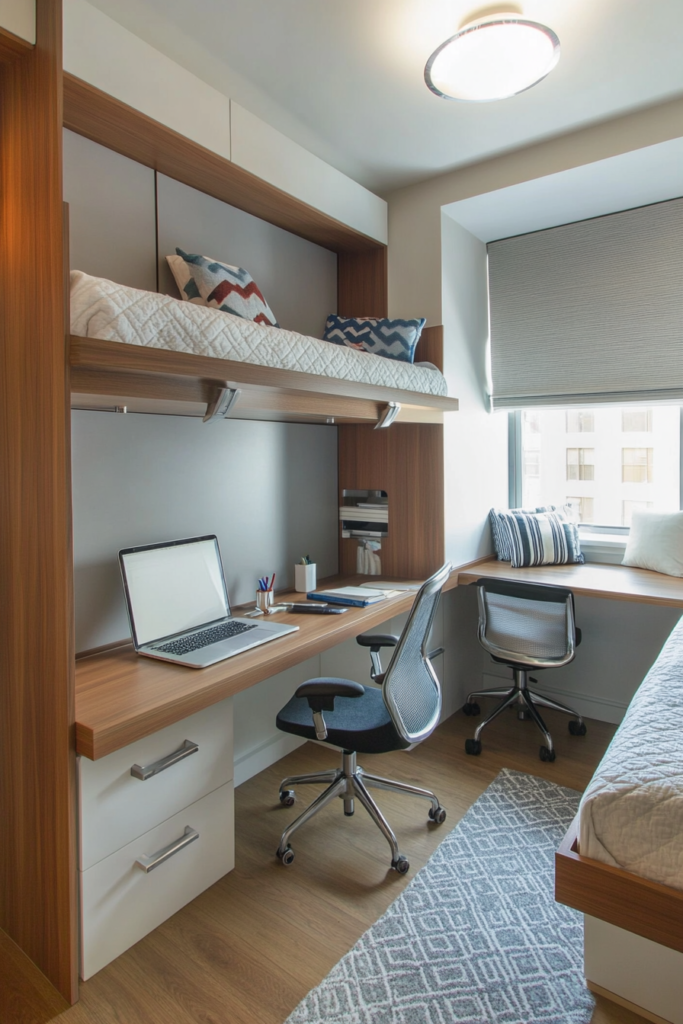 13. Wall-Mounted Desks