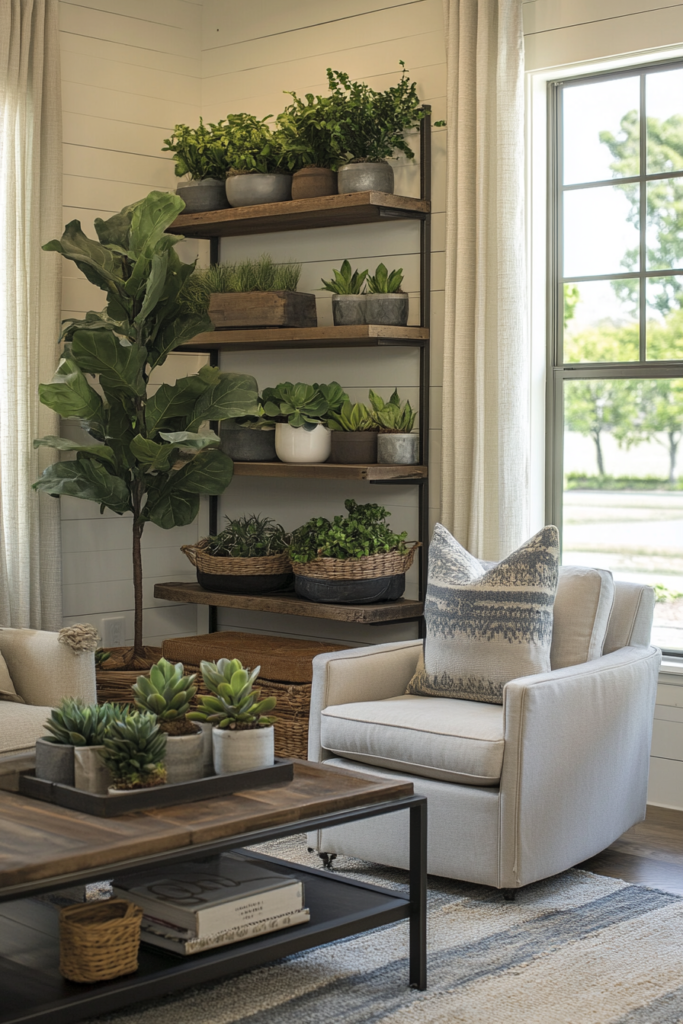 14. Add a Pop of Greenery