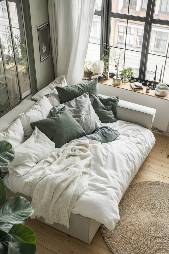 14. Convertible Sofa Bed for Multi-Functionality