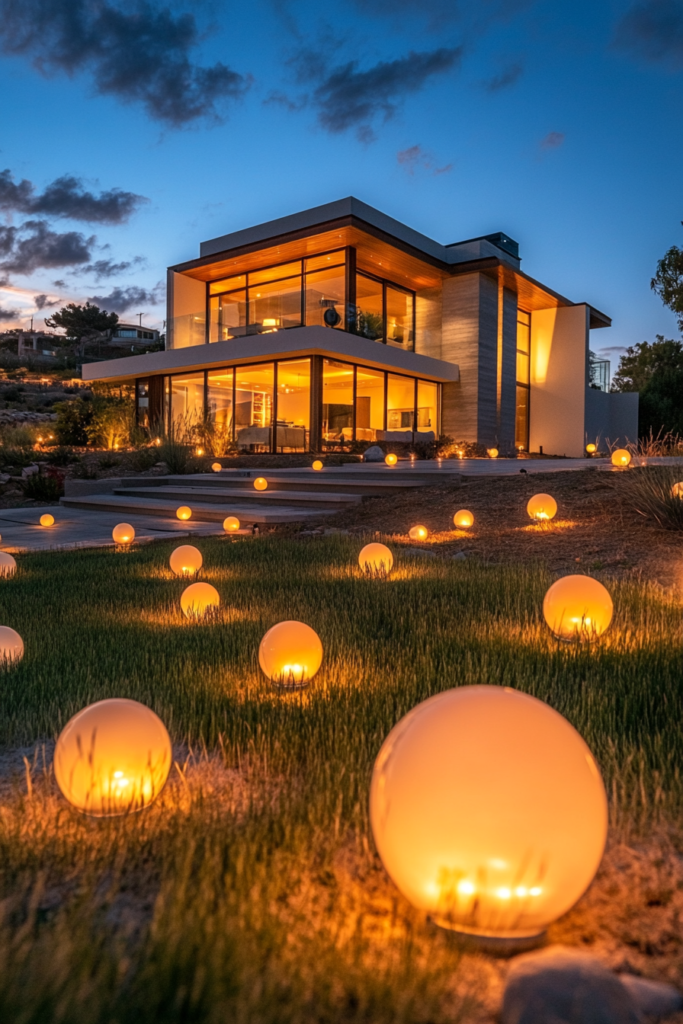 14. Floating Globe Lights