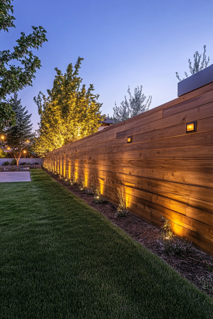 14. Solar Fence Lights