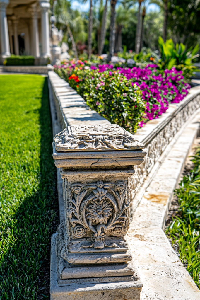 15. Carved Stone Borders