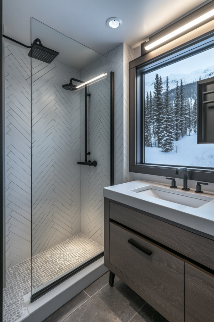 15. Matte Black Fixtures for a Bold Look