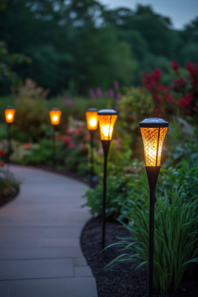 15. Solar-Powered Garden Stakes