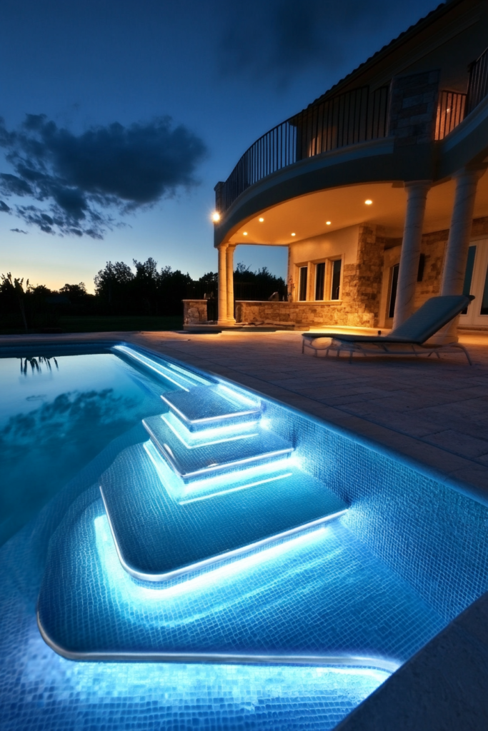 16. LED Pool Step Lights