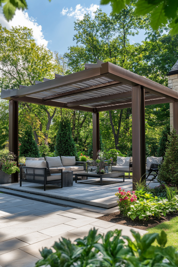 16. Sleek Pergola Structures