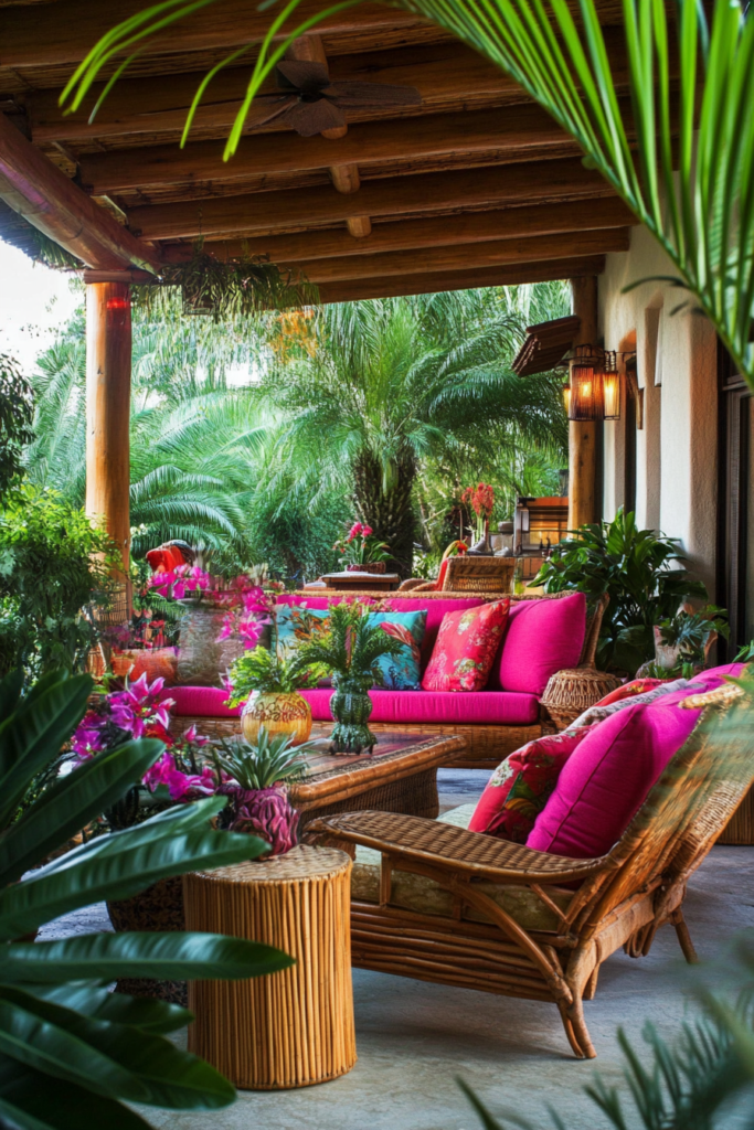 16. Tropical-Inspired Retreat