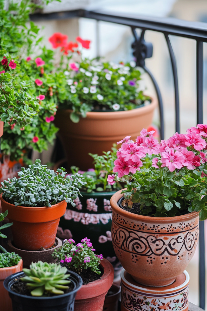 16. Use Decorative Pots and Containers