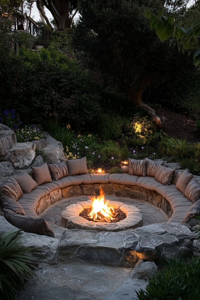 17. Design a Cozy Fire Pit Area