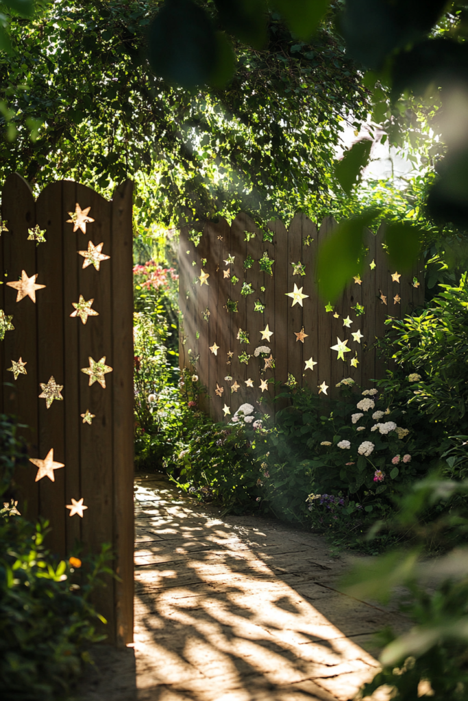 17. Fence with Decorative Cut-Outs