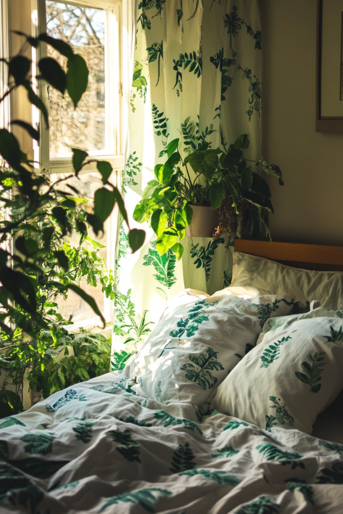 17. Swap in Botanical Curtains