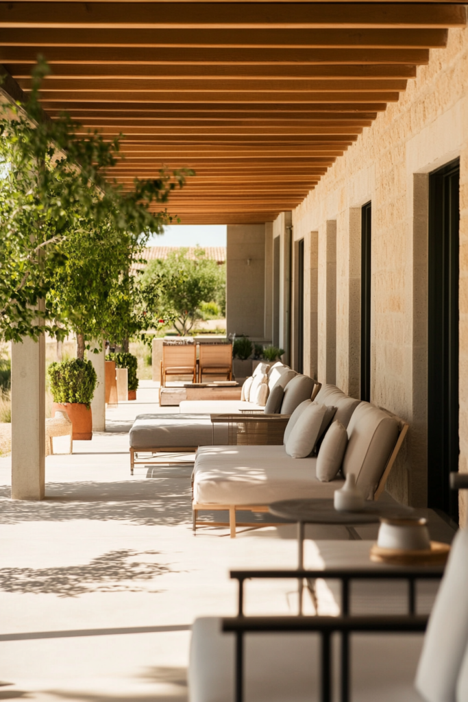 19. Minimalist Outdoor Living Space