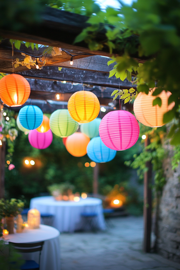 19. Paper Lanterns for a Festive Feel