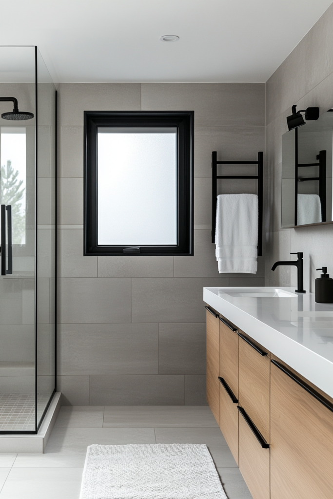 2. Matte Black Fixtures