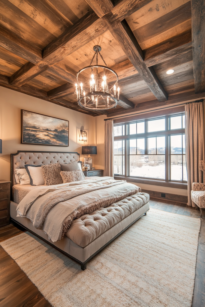 2. Wood Beams for Rustic Charm