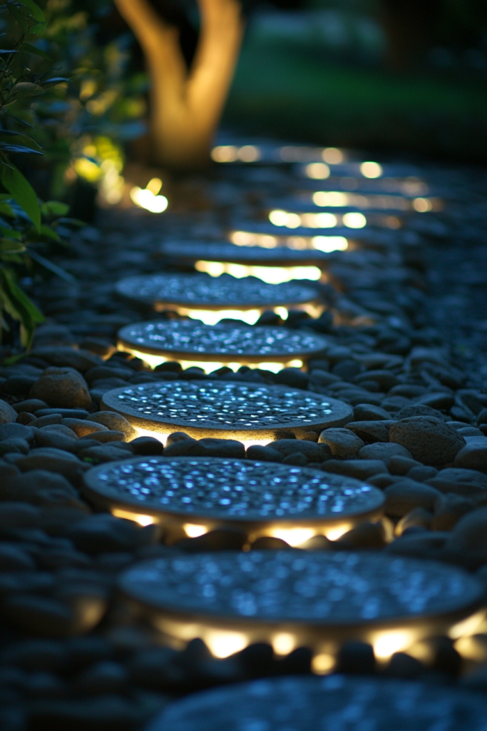 20. Glow-in-the-Dark Pebbles for a Unique Effect
