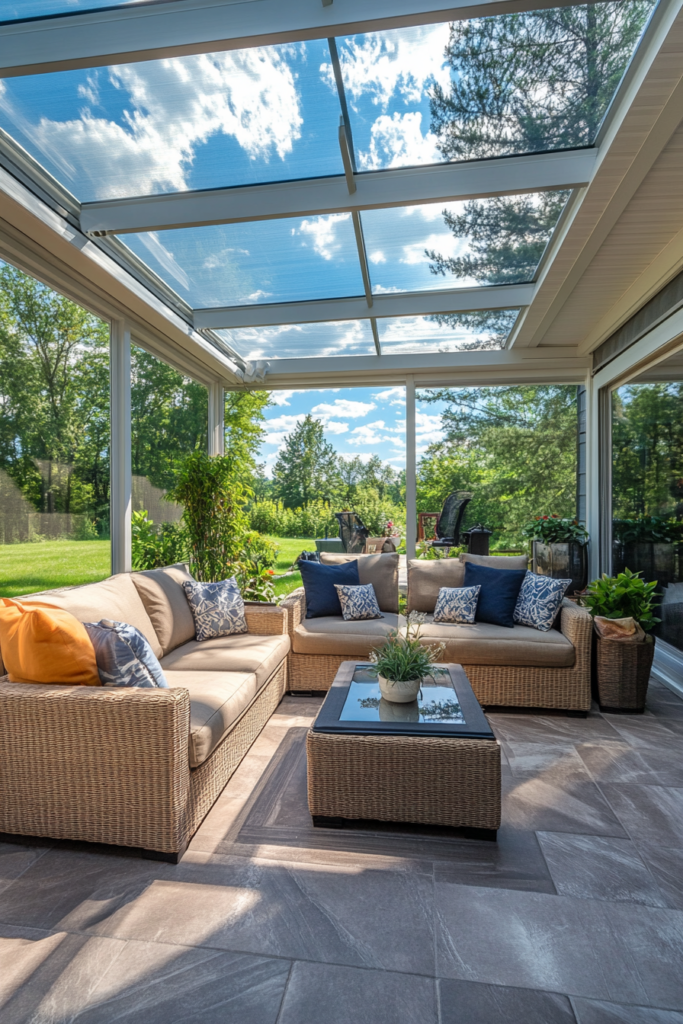 21. Enclosed Patio for All-Season Use