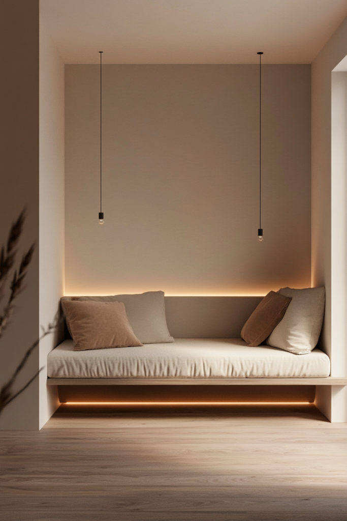 21. Floating Couch for a Minimalist Look