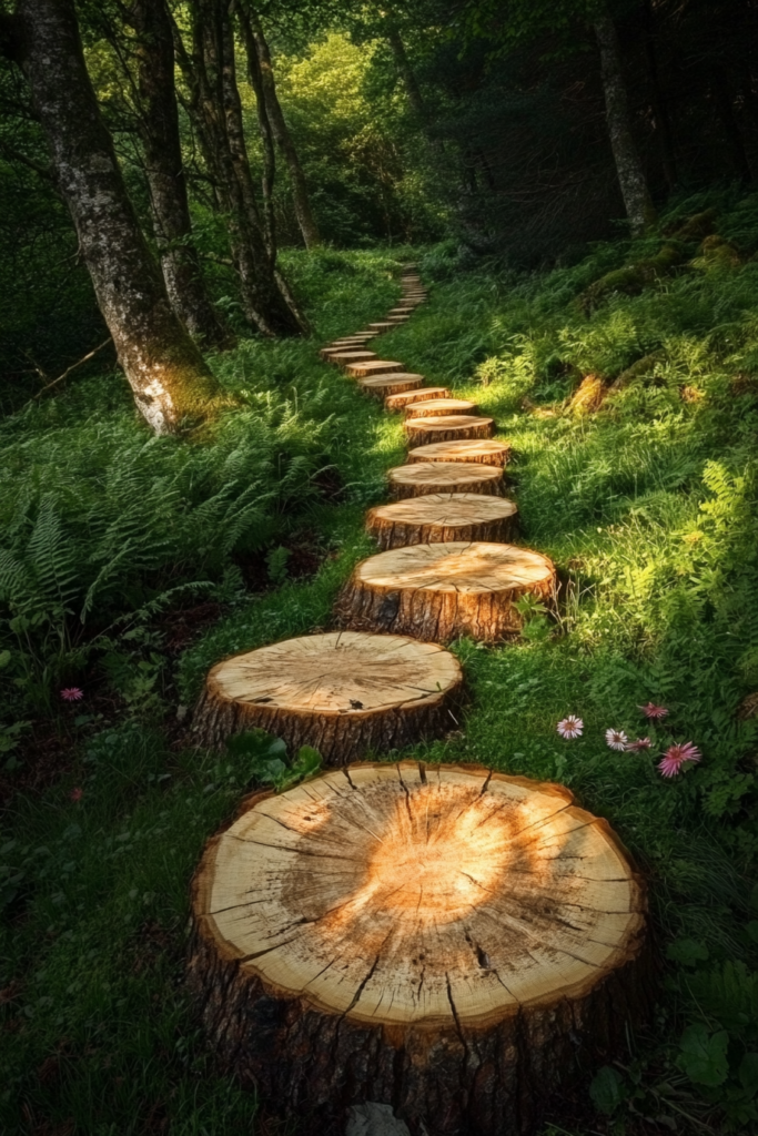 21. Tree Slice Stepping Path